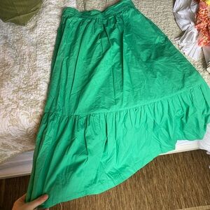 a new day Vibrant Green High Low Skirt